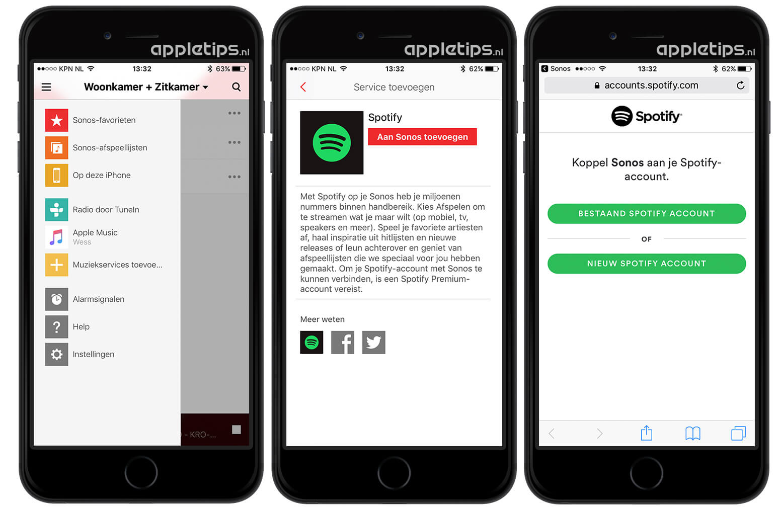 Spotify Through Sonos App